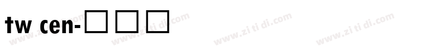 tw cen字体转换